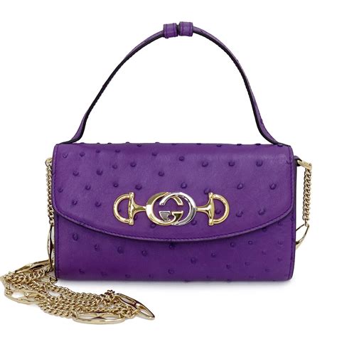 purple leather clutch gucci bag